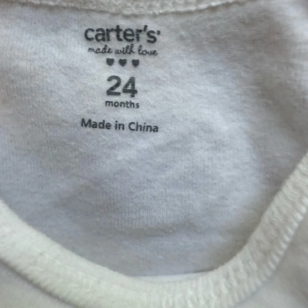 Carters Boys White Sleeveless & short Sleeve Onesie Cotton